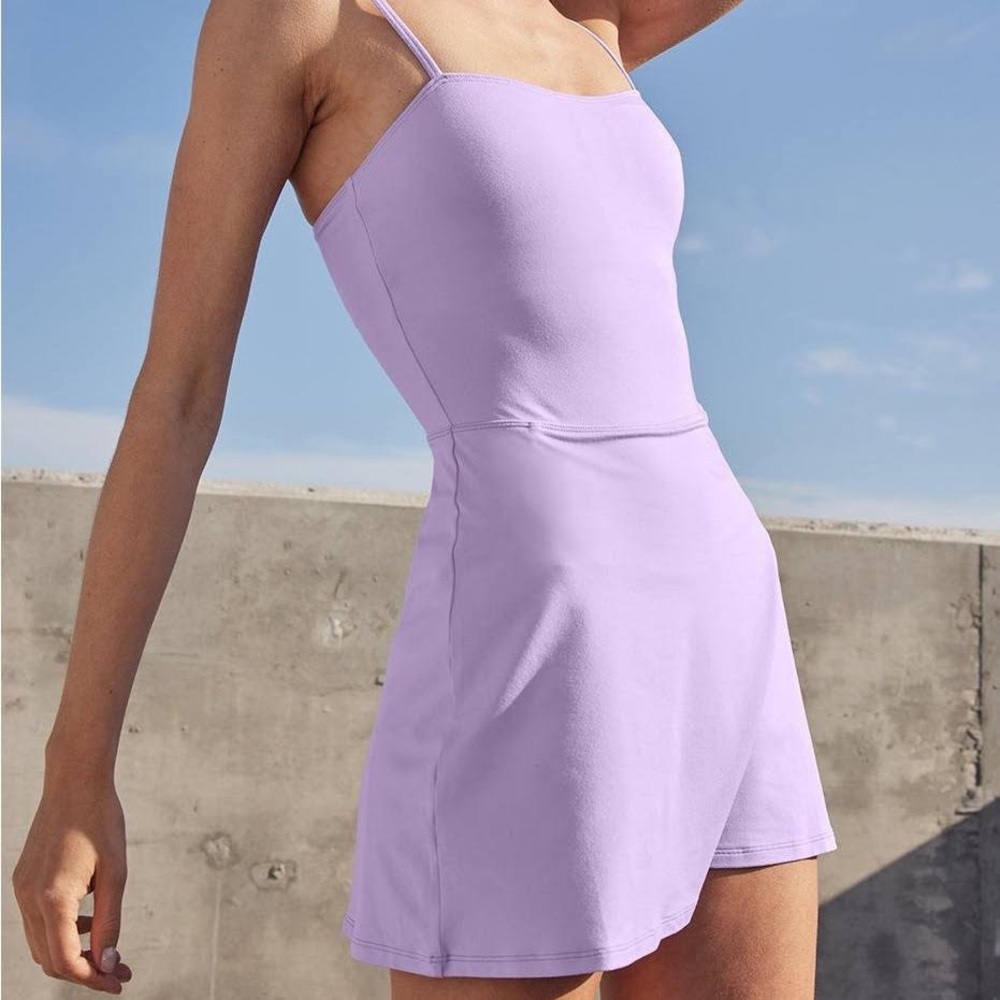 Alo Yoga Alosoft Courtside Tennis Dress in Lavender Skies (no longer sold)